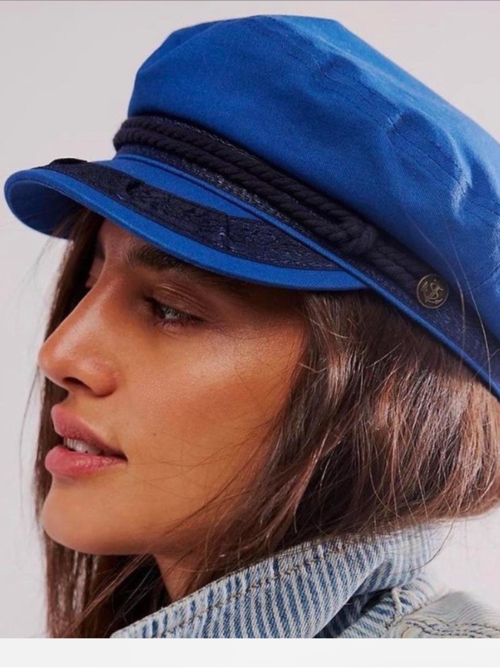NWOT Free People Yacht Club Marine Lieutenant Hat